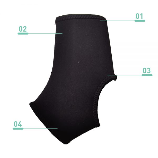 tornozeleira elástica de neoprene