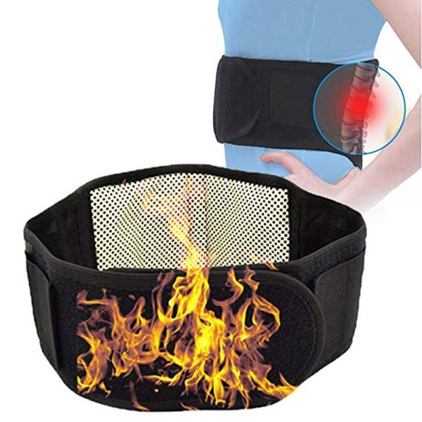 Heated back brace