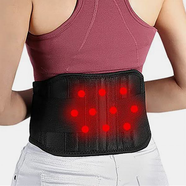 Heated back brace